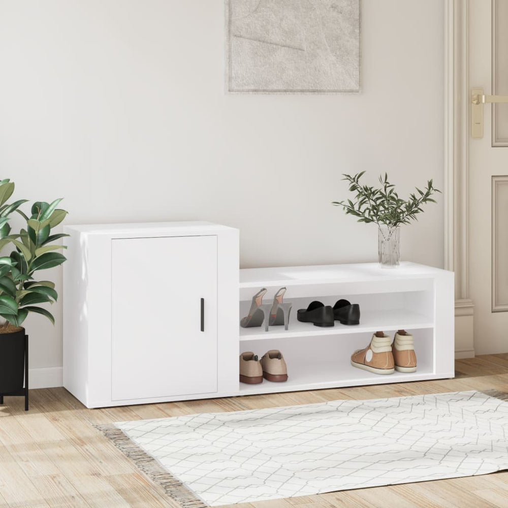Weißer Schuhschrank 130 cm