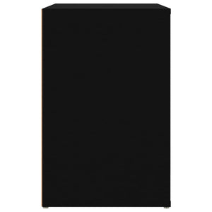 Schuhschrank Schwarz 130 cm