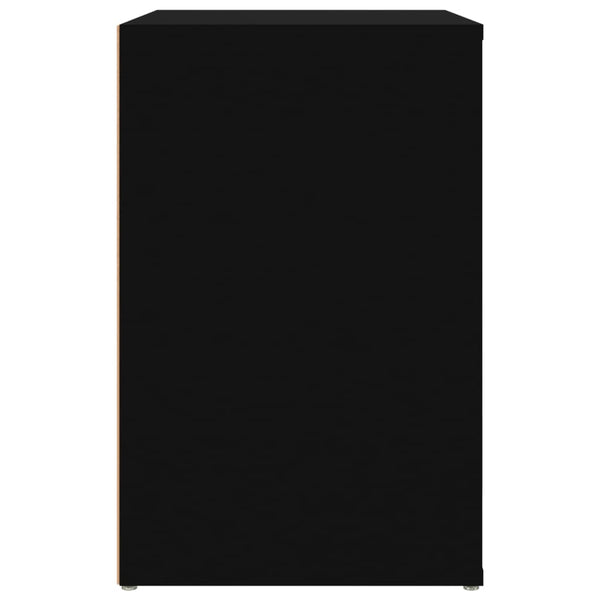 Schuhschrank Schwarz 130 cm
