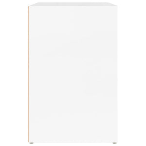 vidaXL Meuble à chaussures blanc brillant 130x35x54 cm en bois d'ingénierie