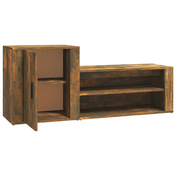 Schuhschrank Räuchereiche 130x35x54 cm