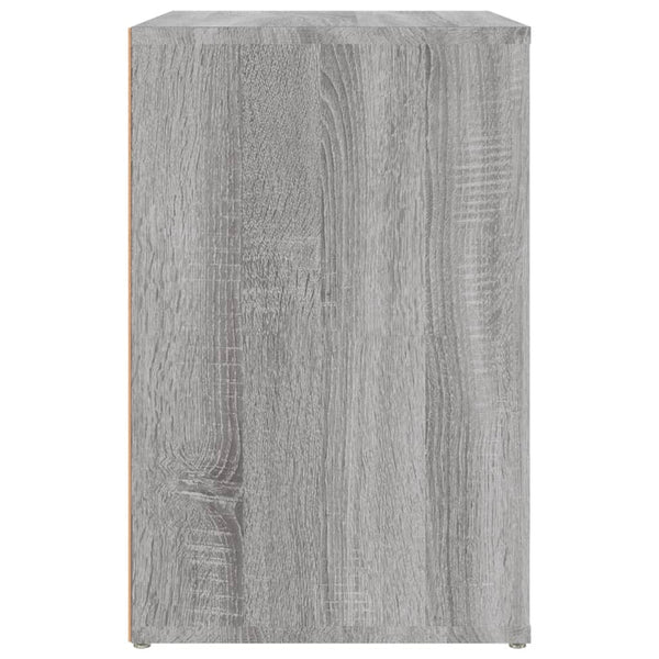 Schuhschrank Grau Sonoma 130 cm