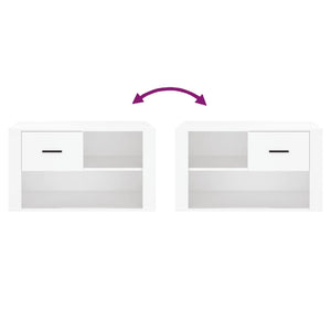 Weißer Schuhschrank 80x45cm
