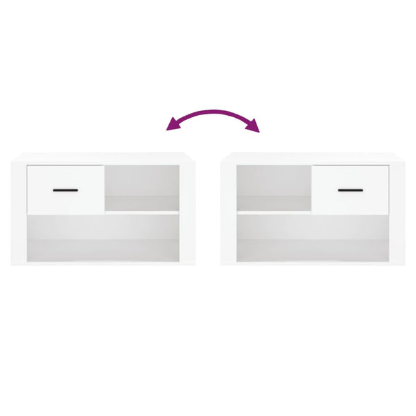 Weißer Schuhschrank 80x45cm