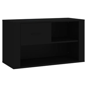 Schuhschrank Schwarz 80x35x45 cm