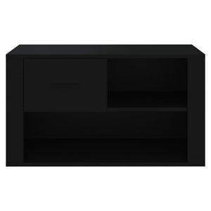 Schuhschrank Schwarz 80x35x45 cm