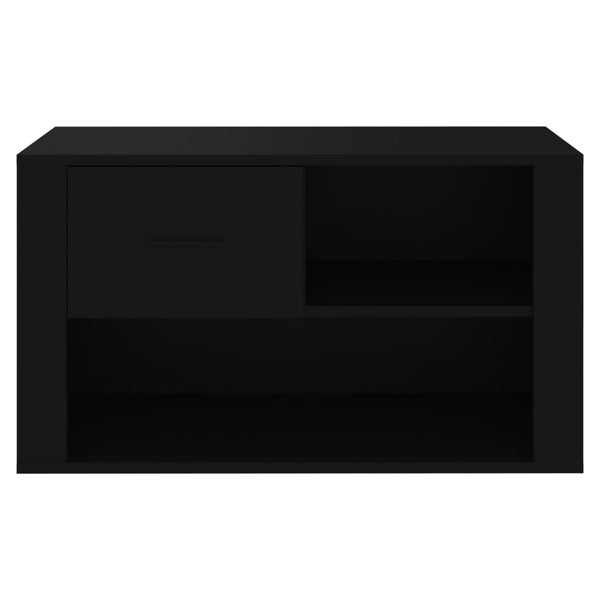 Schuhschrank Schwarz 80x35x45 cm