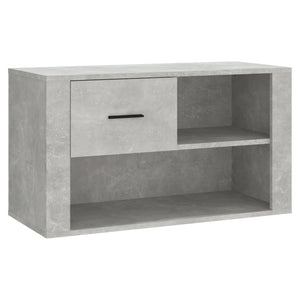 Betongrauer Schuhschrank 80x35x45 cm