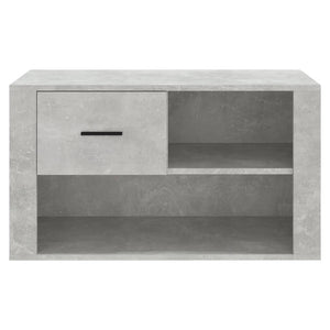 Betongrauer Schuhschrank 80x35x45 cm