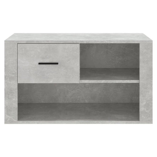 Betongrauer Schuhschrank 80x35x45 cm