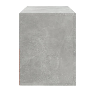 Betongrauer Schuhschrank 80x35x45 cm