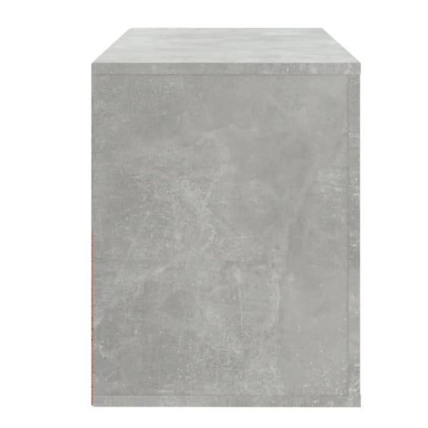 Betongrauer Schuhschrank 80x35x45 cm