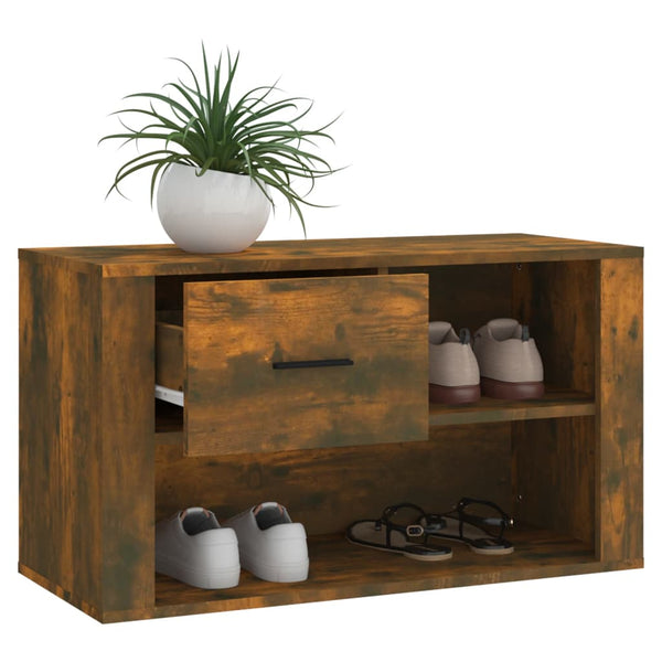 Schuhschrank Räuchereiche 80 cm