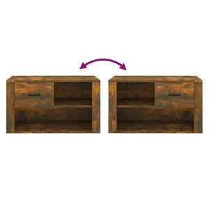 Schuhschrank Räuchereiche 80 cm