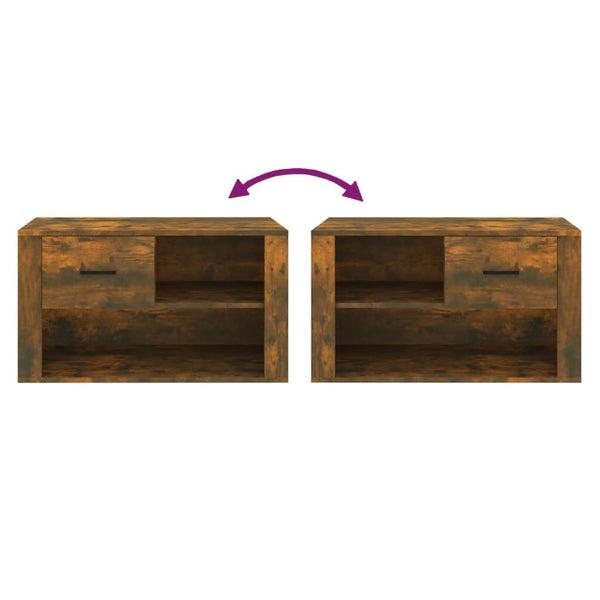 Schuhschrank Räuchereiche 80 cm