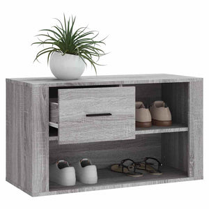 Schuhschrank Grau Sonoma 80 cm