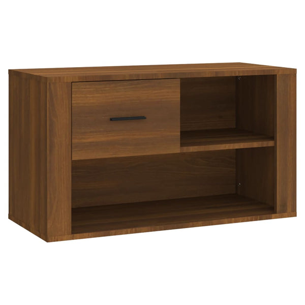 Schuhschrank Braun Eichenoptik 80 cm