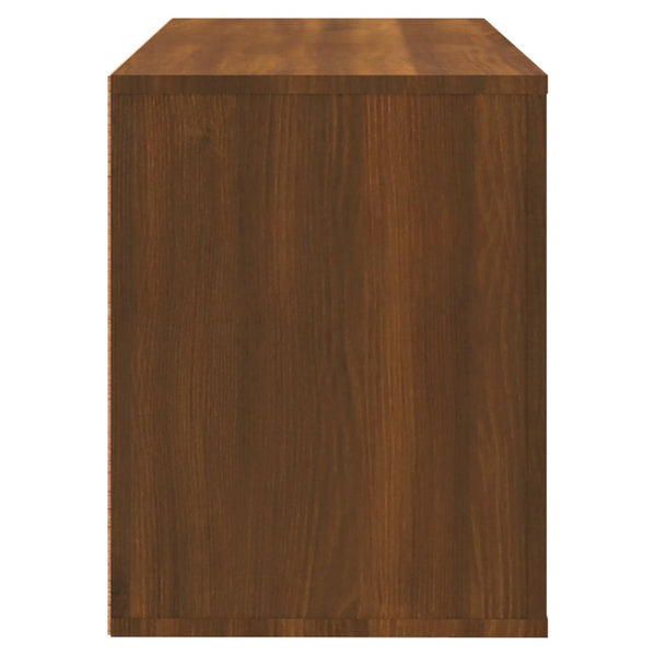 Schuhschrank Braun Eichenoptik 80 cm
