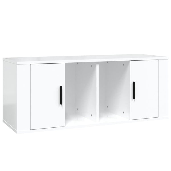 TV-Schrank Hochglanz Weiß 100x35x40cm