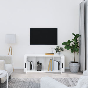 TV-Schrank Hochglanz Weiß 100x35x40cm