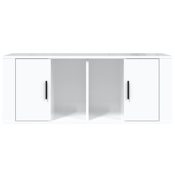 TV-Schrank Hochglanz Weiß 100x35x40cm