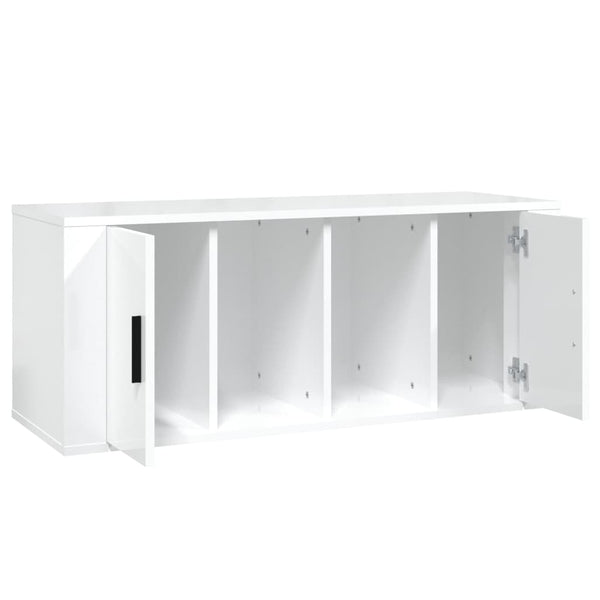 TV-Schrank Hochglanz Weiß 100x35x40cm