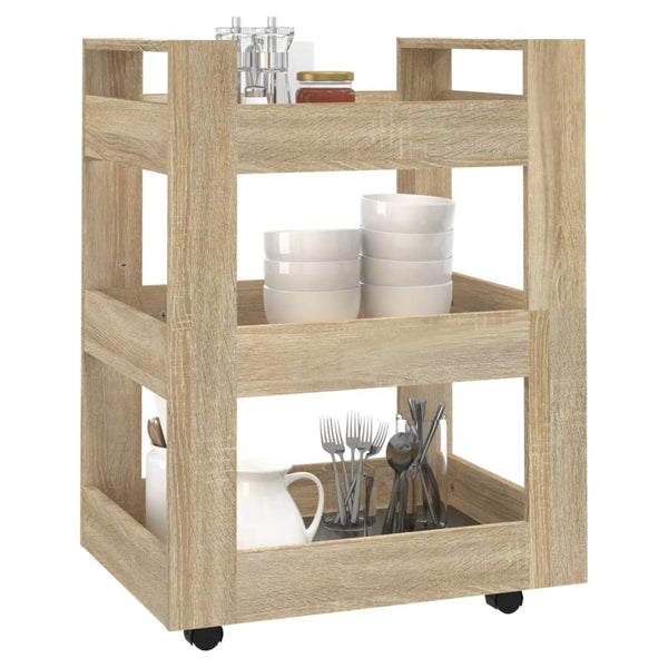 Küchenwagen Sonoma Eiche 60x45x80 cm