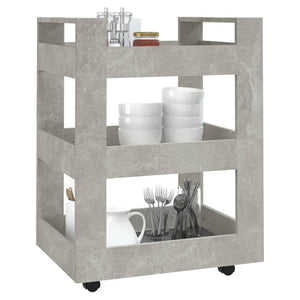 Küchenwagen Betongrau 60x45x80 cm