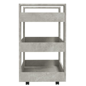 Küchenwagen Betongrau 60x45x80 cm