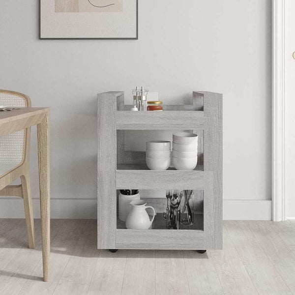 Küchenwagen Grau Sonoma 60x45x80 cm