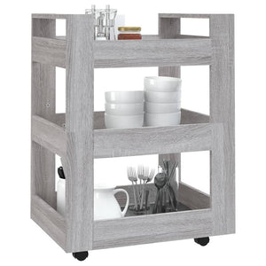 Küchenwagen Grau Sonoma 60x45x80 cm