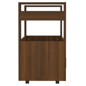 Küchenwagen Braun Eichenoptik 60x45x80 cm