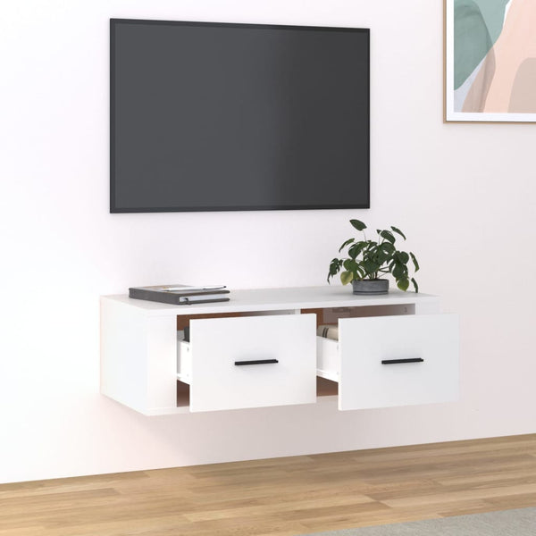 TV-Wandschrank Weiß 80 cm