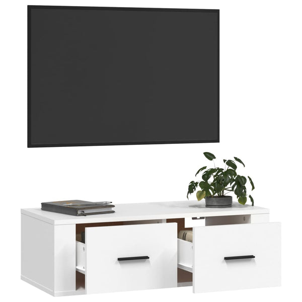 TV-Wandschrank Weiß 80 cm