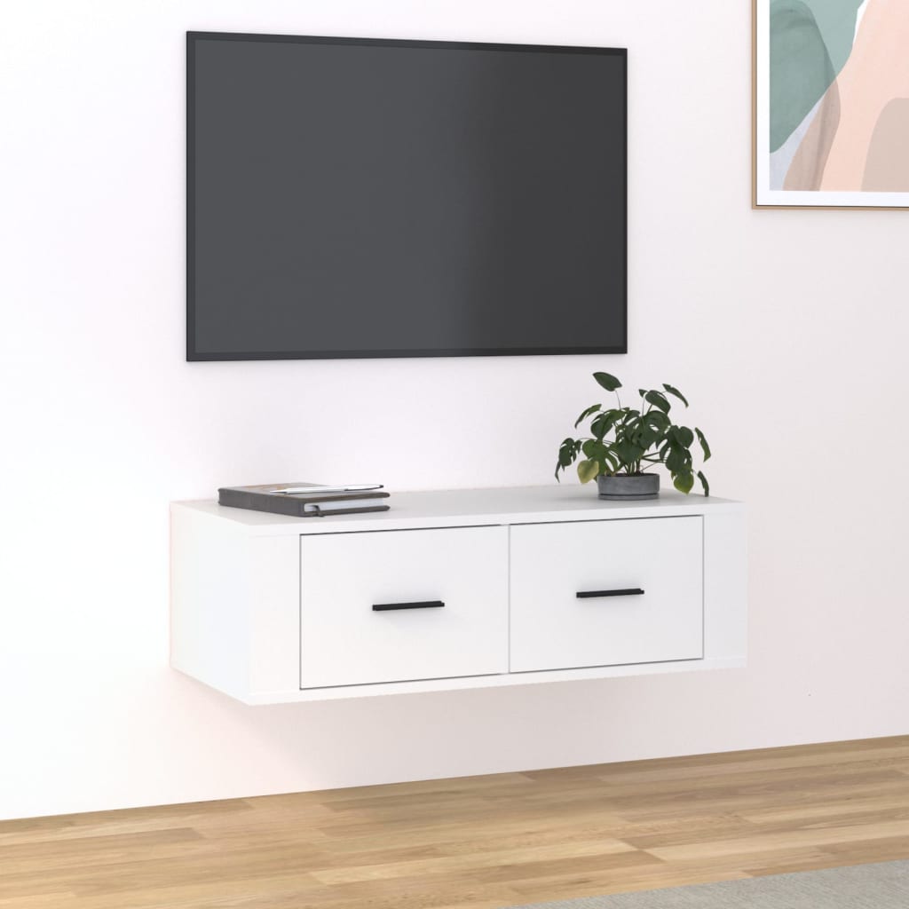 TV-Wandschrank Weiß 80 cm