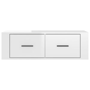 TV-Wandschrank, Hochglanz Weiß, 80 cm