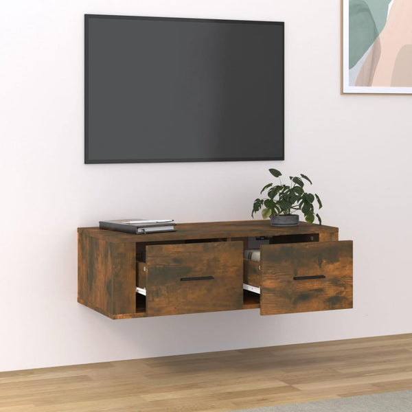 TV-Wandschrank Räuchereiche 80 cm