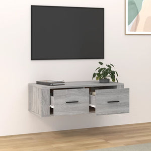 TV-Wandschrank Grau Sonoma 80 cm