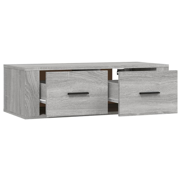 TV-Wandschrank Grau Sonoma 80 cm