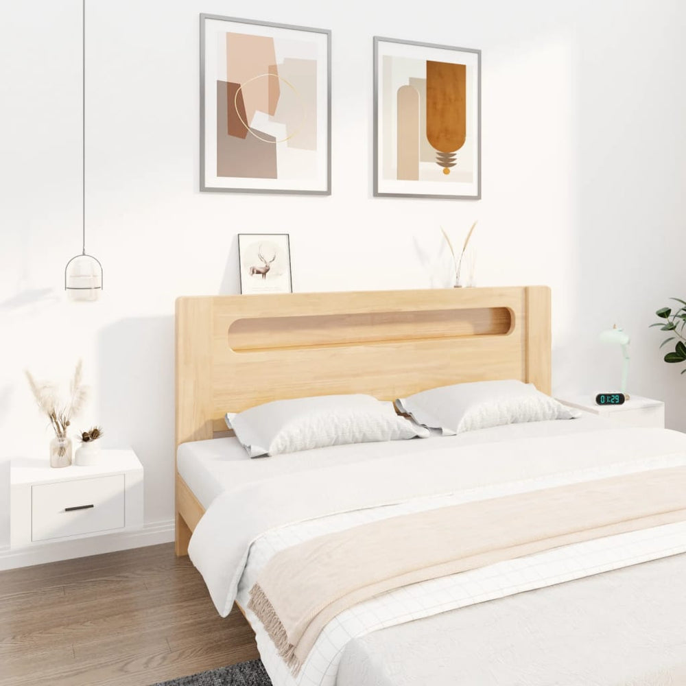 Wand-Nachttische 2er Set, Weiß 50 cm