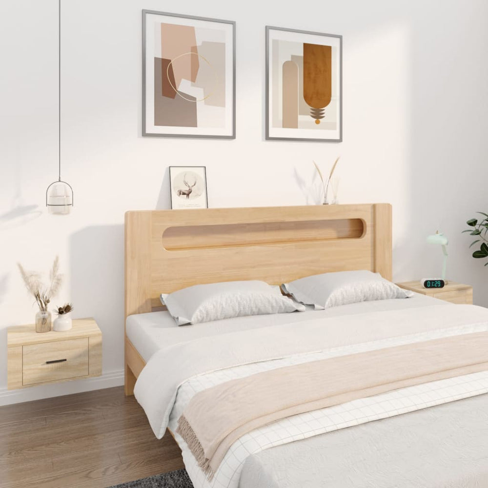 Wand-Nachttische Sonoma-Eiche, 2er-Set
