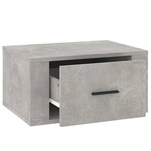 Wand-Nachttische, Betongrau, 2er-Set