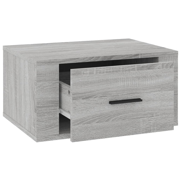 Wand-Nachttische Grau Sonoma 2er Set