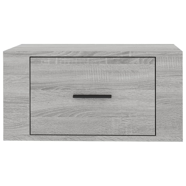Wand-Nachttische Grau Sonoma 2er Set