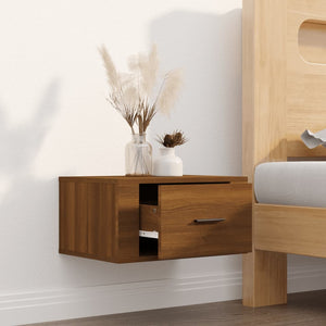 Wand-Nachttisch Braun Eichenoptik 50x36x25 cm