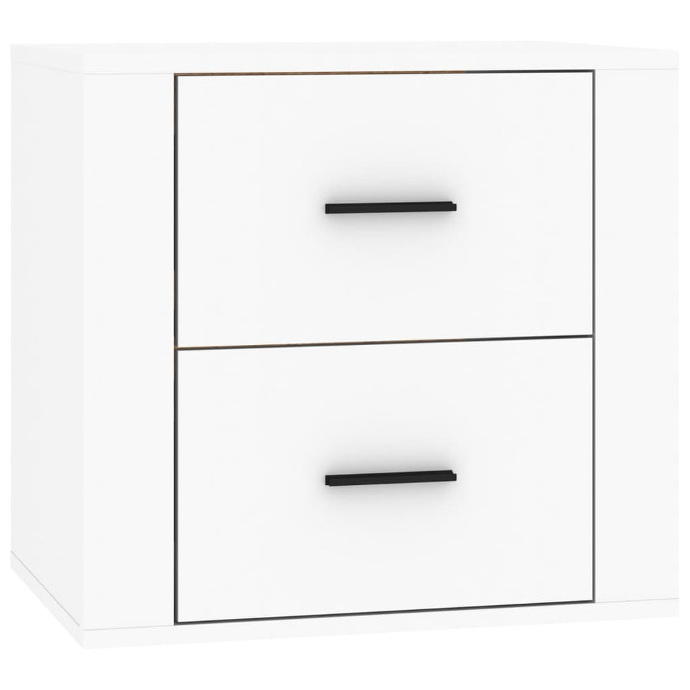 vidaXL Wall-Mounted Nightstand White 50x36x47 cm