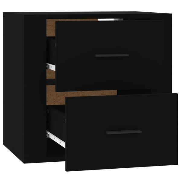 Schwarzer Wand Nachttisch 50x36x47 cm