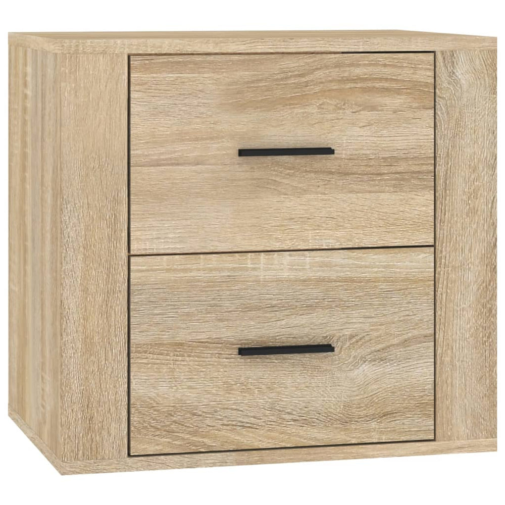 vidaXL Wall-Mounted Nightstand Sonoma Oak 50x36x47 cm