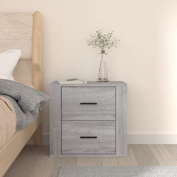 Wand-Nachttisch Grau Sonoma 50x36x47 cm