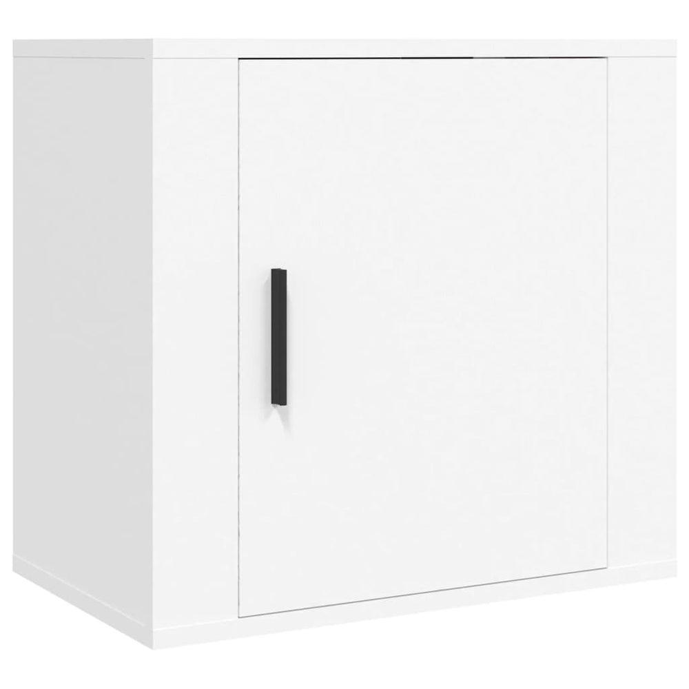 vidaXL Wall-mounted Nightstand White 50x30x47 cm